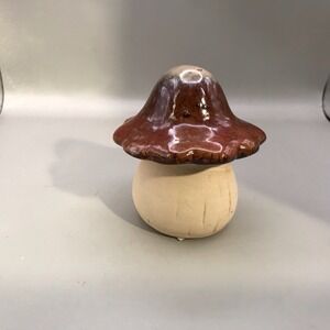 Ceramic Mushroom Decor  Greenbrier International 4" Tall